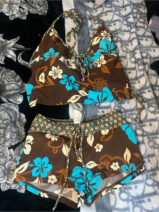 No Boundaries Other - 2000s No Boundaries Two-Piece Floral Swim Set